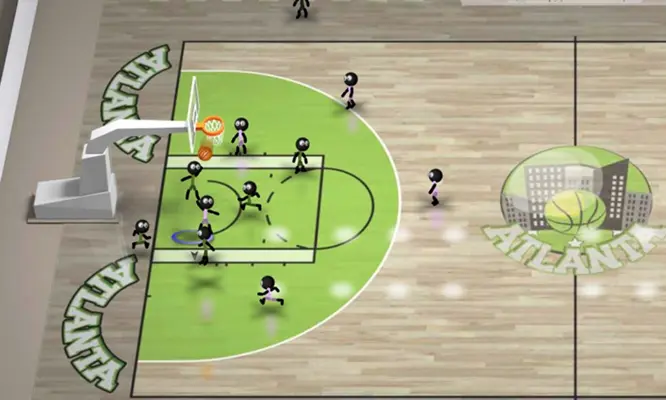 Stickman Basketball android App screenshot 2